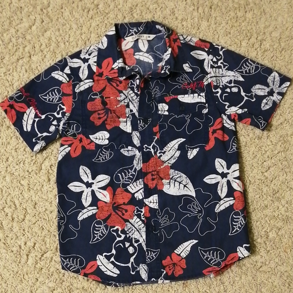 Boys short sleeve button down shirt
